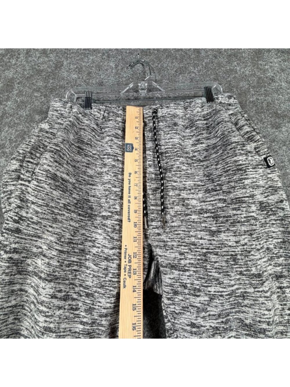 Ecko Unltd. Sweatpants Mens L Heather Gray Fleece Sports Activewear Tapered Leg - Picture 12 of 15
